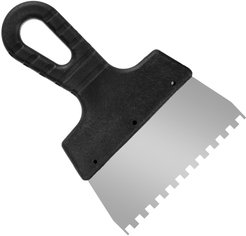 Шпатель зубчатый Мастер 150мм 6х6мм пласт.ручка