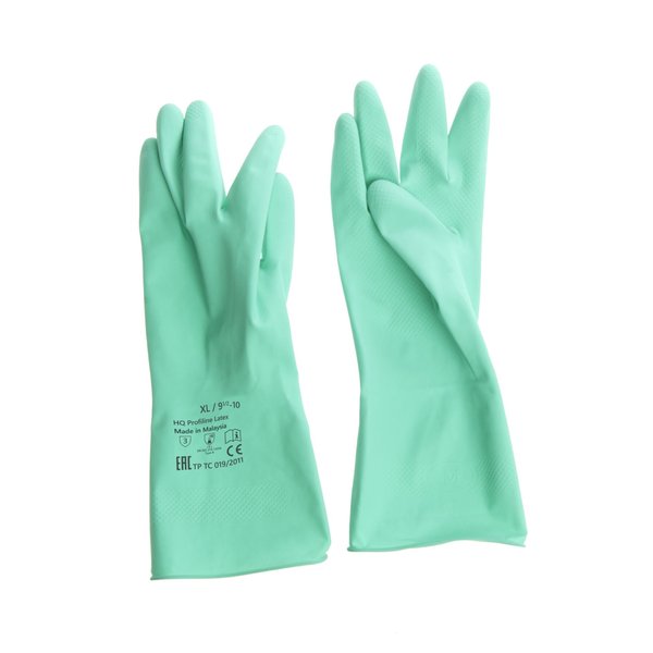 Перчатки латексные HQ Profiline XL зеленые
