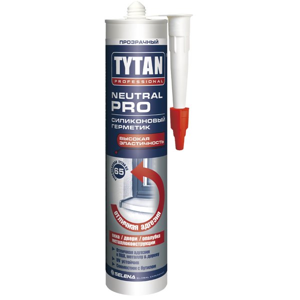 Герметик силиконовый нейтральный TYTAN Professional Neutral PRO прозрачный (280мл)