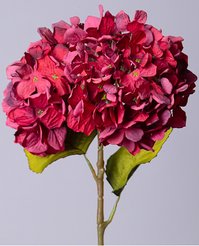 Цветок искусственный Гортензия марсала 63см