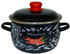 Кастрюля Appetite Chilli 4л эмаль, индукция