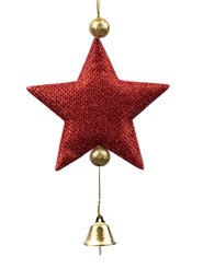 Украшение подвесное Magic Time Звездочка красная из полиэтилена 17,5x10,5x2,5см арт.90908