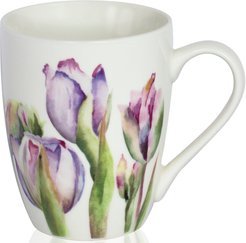 Кружка Esprado Tulips 350мл костяной фарфор