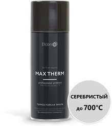 Эмаль термостойкая Elcon 700 градусов цвет серебристый (520мл) аэрозоль