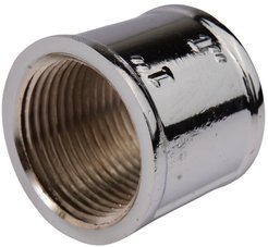 Муфта латунная V&G хромированная 1"