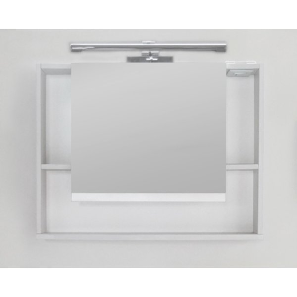 Шкаф зеркальный Бонн 80см белый
