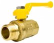Кран латунный шаровый для газа STI 1/2" наружная-внутренняя резьба, ручка рычаг