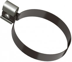 Хомут трубы металлический ТН ПВХ ОПТИМА L=140 темно-коричневый