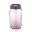 Банка д/сыпучих продуктов Qlux Rainbow Violet 1л стекло, крышка пластик