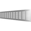 Решетка переточная алюминиевая 480x100, Silver с анодированным покрытием