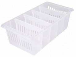 Контейнер д/специй 28,5х14х8,5см 5 секций, голубой, пластик