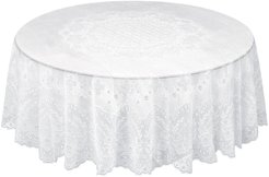 Скатерть круглая Niklen 137см белый, ПВХ
