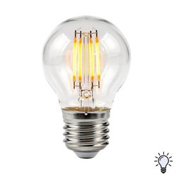 Лампа светодиодная филамент 7Вт 220В Camelion LED7-G45-FL 845 E27 шар