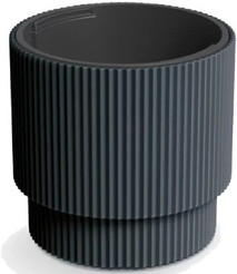 Кашпо Milly d39,5см h37,5см V20/38л антрацит, с вкладышем