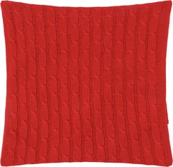 Наволочка вязаная 40х40 красная