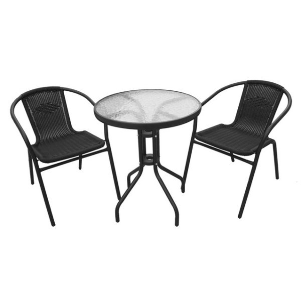 Набор мебели (стол и 2 кресла) из ротанга Бистро