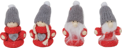 Набор украшений Гномы и девочки 4шт 7см, красный, SYXTSE-5625215