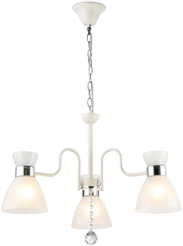 Люстра подвесная TR3184/3 WH/CH/FR белый/хром/белый матовый E27/3 max 60W D600х410/800