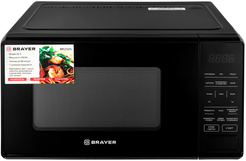 Печь микроволновая Brayer 2505BR 700Вт 20л сенсорное управление, черный