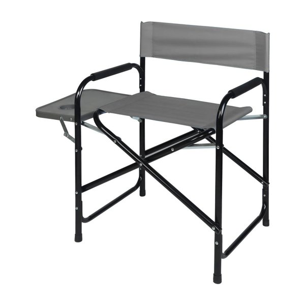 Кресло складное Weekemp Директор 56х44см h78см, откидной столик, металл/ткань Oxford 600D, серый, OC00291