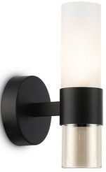 Светильник настенный LH55106 BK/FR/TI черный/белый матовый/янтарь E14 max 40W 130х100х225