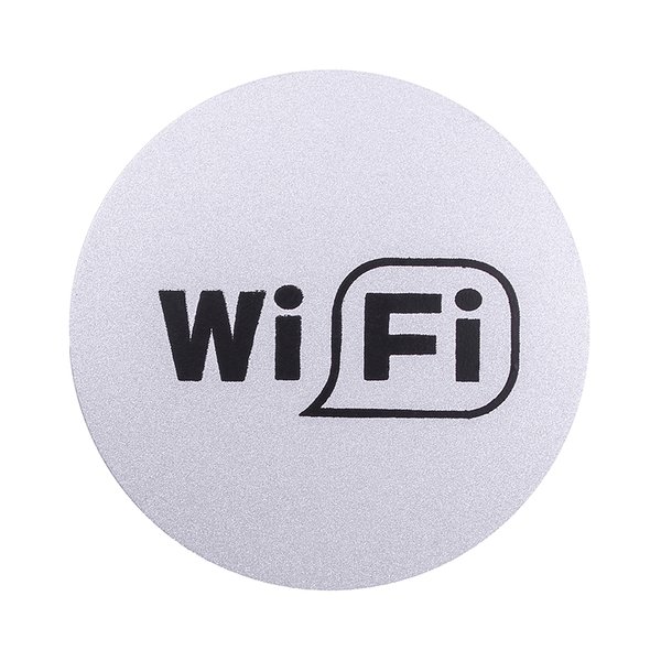 Табличка информационная Wi Fi серебро