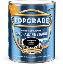 Краска Topgrade Гладкая RAL9005 Черная 0,75л