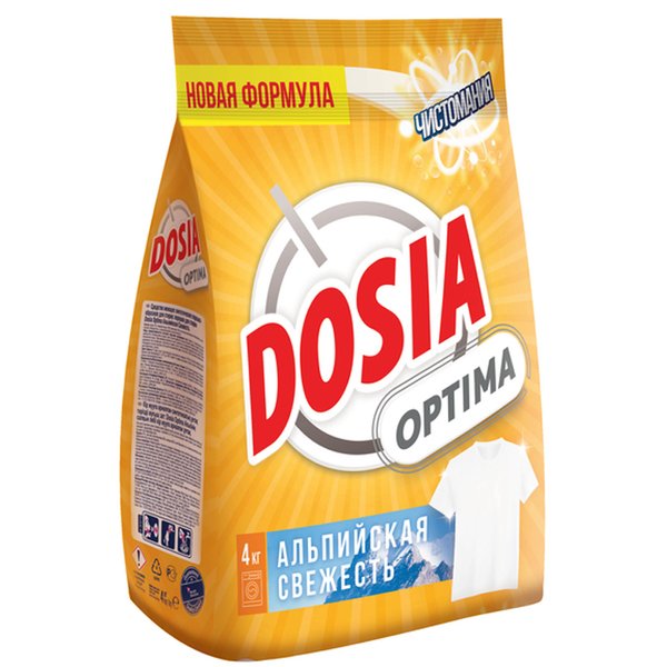 Порошок стиральный д/машины-автомат Dosia Optima 4кг Альпийская свежесть