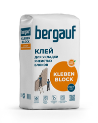 Клей для укладки ячеистых блоков Bergauf Kleben Block 25кг